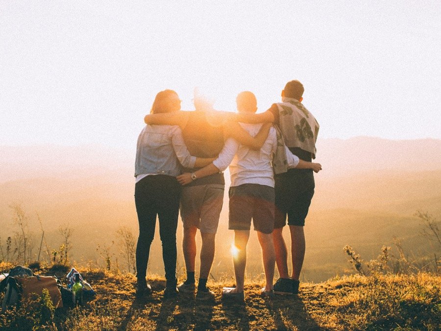 Família feliz nos Estados Unidos