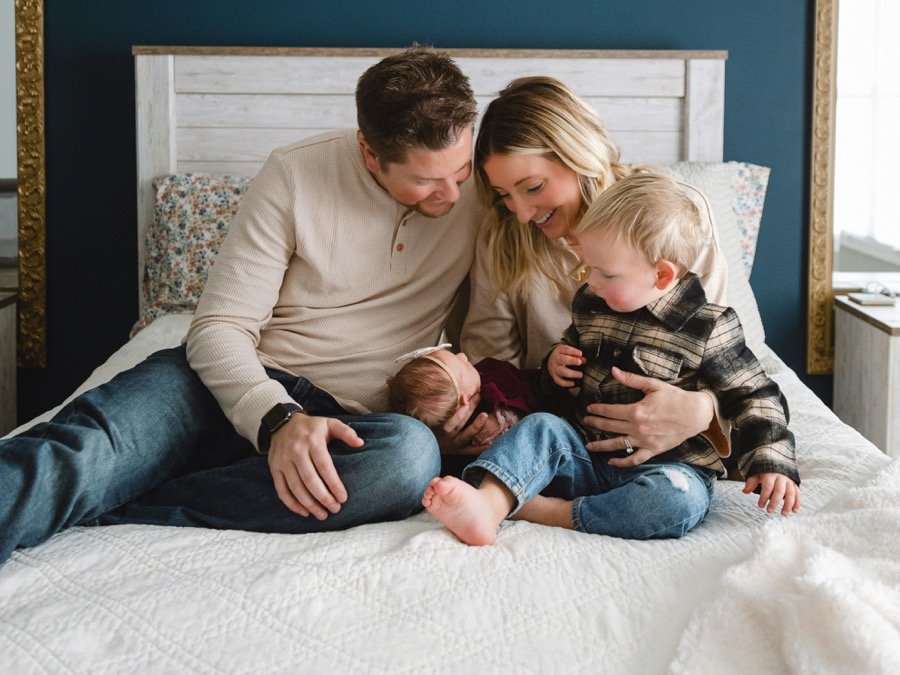 Família feliz nos Estados Unidos